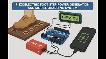 Piezoelectric foot step power generation and mobile Charging System