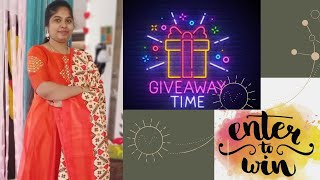 Enter to win | Giveaway | Sharing my happiness