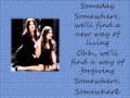 Somewhere (There's a Place for us) lyrics - Glee