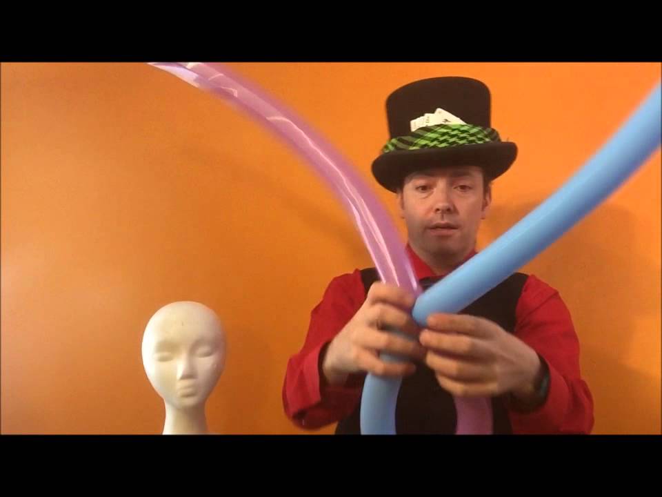 Balloon Twisting Lesson & Tutorial 68 Two Balloon Spiral Hat YouTube