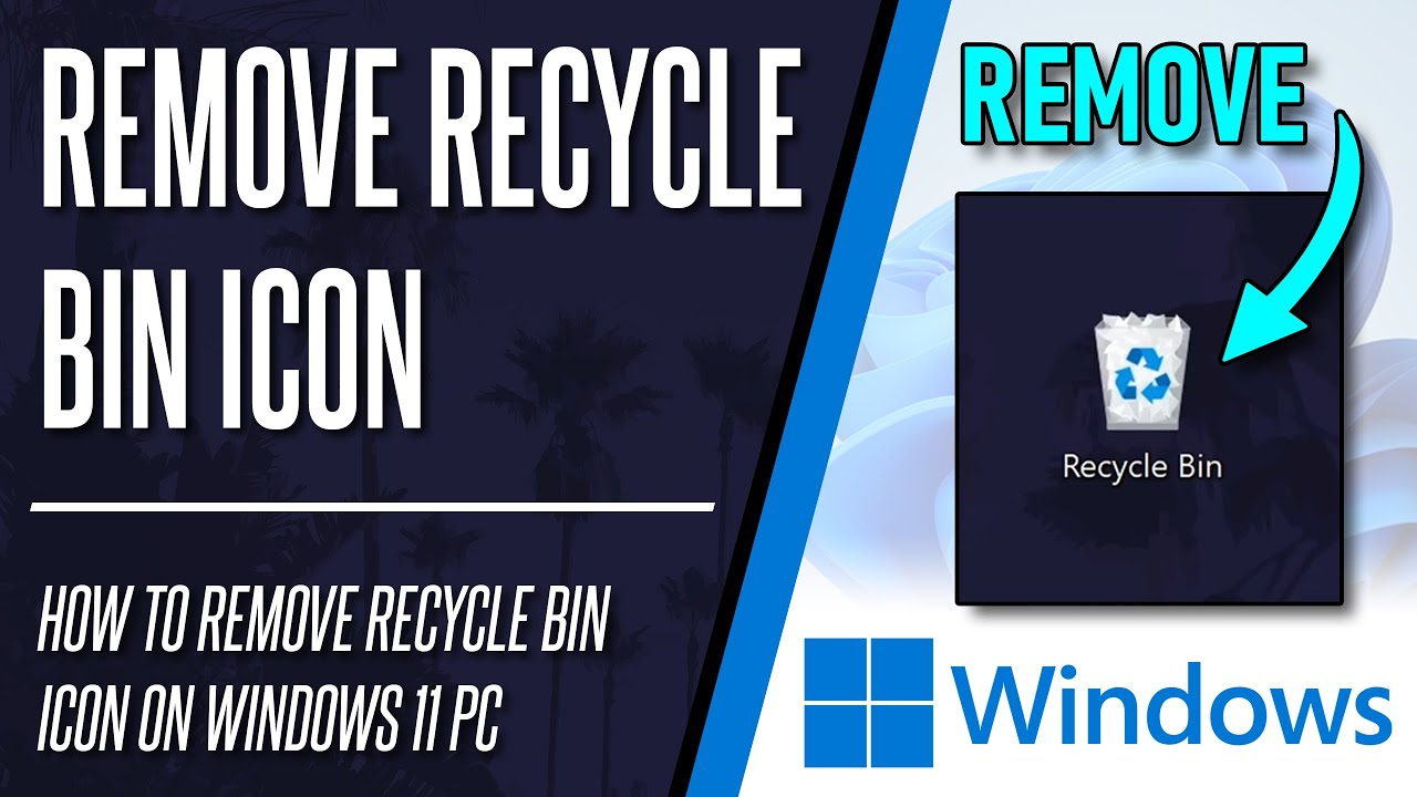 How to remove recycle bin from desktop on windows 11 pc or laptop youtube