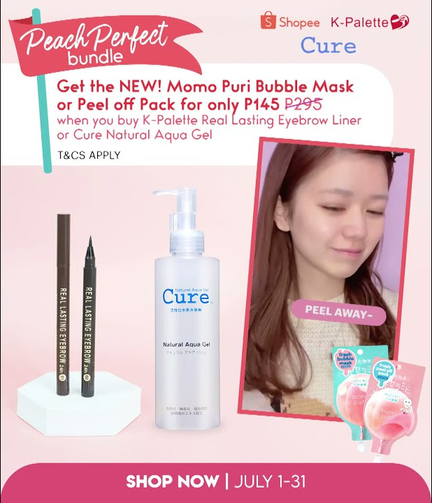 CURE Natural Aqua Gel   MOMO PURI Bubble / Peel Off Mask