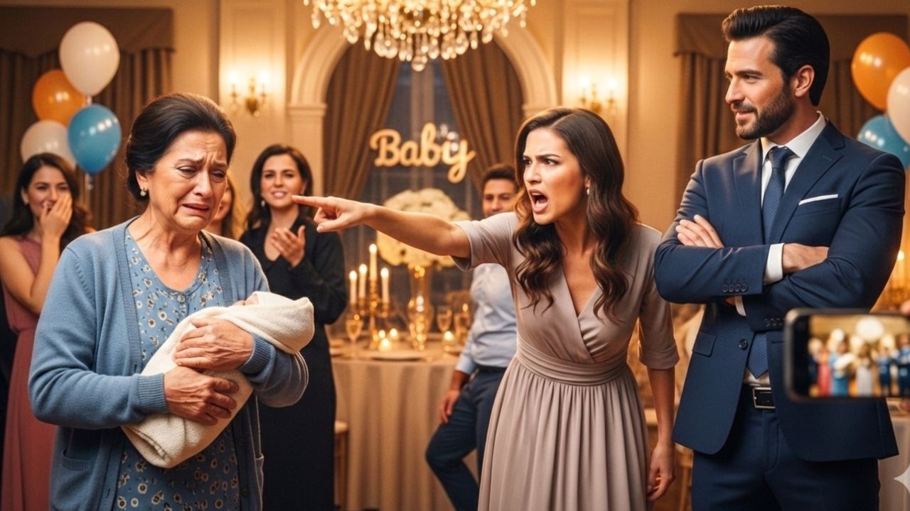 “‘No digas que eres mi mamá’… la humilló en su propia fiesta y perdió todo#Humillación#Karma