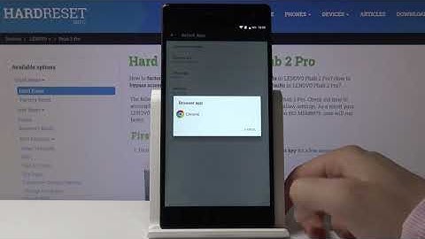 How to Manage Default Apps – Programs Settings on LENOVO Phab 2 Pro
