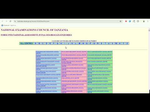 Matokeo Ya Kidato Cha Nne 2024 2025 Yatangazwa Rasmi