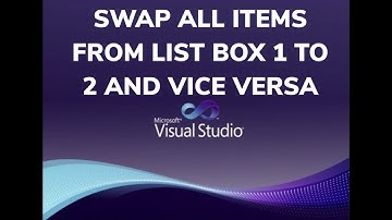 SWAP ALL ITEMS FROM LIST BOX 1 TO 2 AND VICE VERSA(C#)