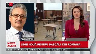 TITULARIZAREA, se schimbă din TEMELII. S  HĂNCESCU, FSLI, Ce aduce legea nouă_Știri B1 TV
