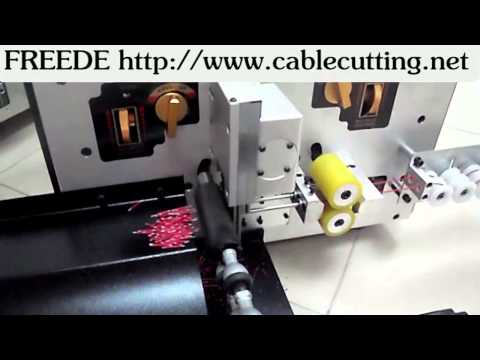 ultra-short wire stripping and cutting twisting machine WPM-200 + T http://www.cablecutting.net