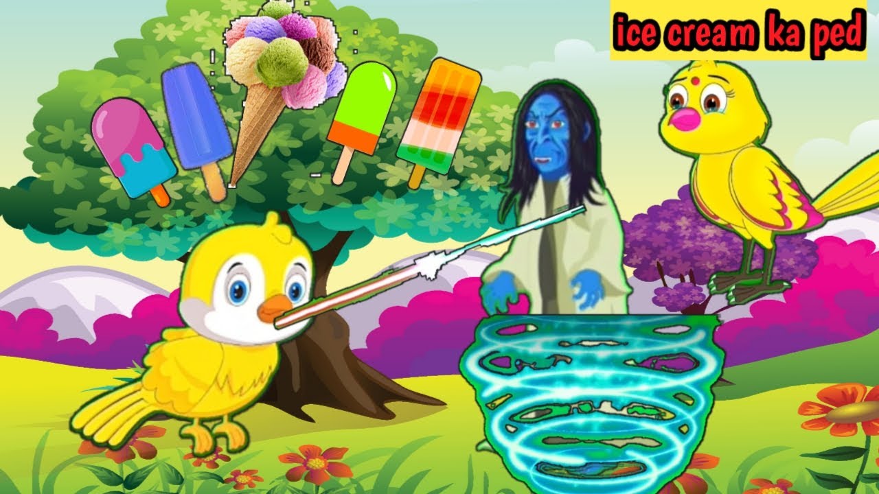 Icecream ka ped stories in hindi moral stories Bhutiyan chidiyan ki