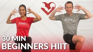 30 Min Beginners HIIT Workout for Fat Loss at Home with Weights - 30 Minute Low Impact No Jumping