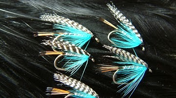 Tying a Teal Blue & Silver (Wet Fly) with Davie McPhail.