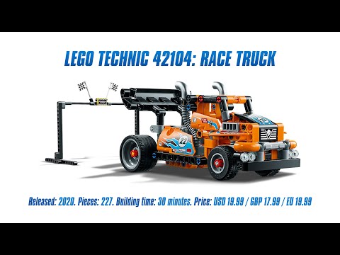 LEGO Technic 42104: Race Truck: Speed Build & Review [4K]
