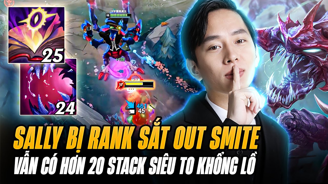 Sally Và Con Cho'Gath Trick Lỏ Bị Sắt Đoàn Out Trừng Phạt Nhưng Vẫn Hóa Khổng Lồ Với Hơn 20 Stack
