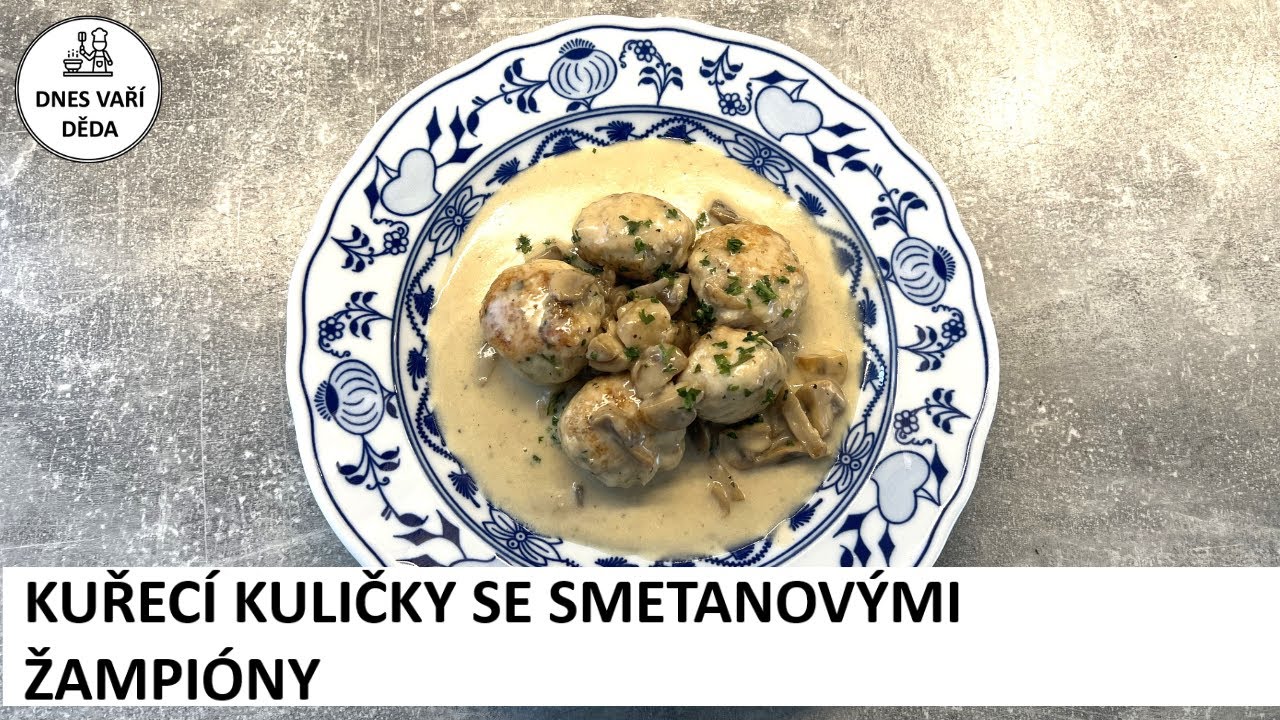 Kuřecí kuličky se smetanovými žampióny  | Josef Holub