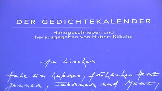 Präsentation des „Gedichte Kalenders“ in Tübingen