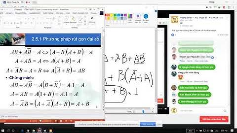 Rút gọn hàm bằng đại số Boole và bìa Karnaugh.
