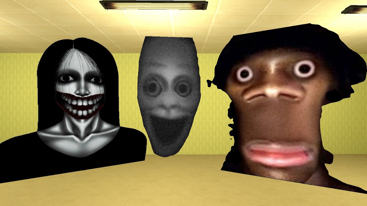 Kuchisake Onna, Juggler And Hi My Name Is Aughh Nextbot In Garry’s Mod