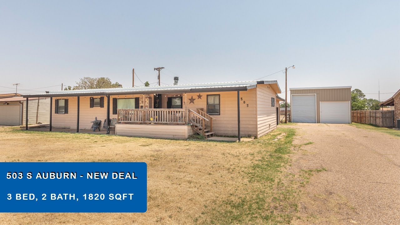 Home For Sale 503 S Auburn St, New Deal, TX 79350 YouTube