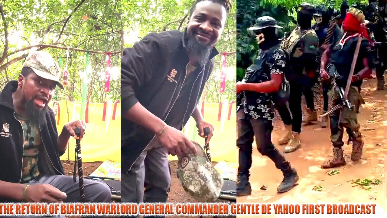 OSETIGO! THE GREAT LION OF BIAFRAN LIBERATION ARMY COMMANDER GENTLE THE YAHOO LIVE VIDEO TODAY