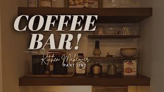Renter friendly coffee bar makeover + a little chit chat