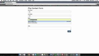 Php Contact Form Tutorial with Validation Part 4