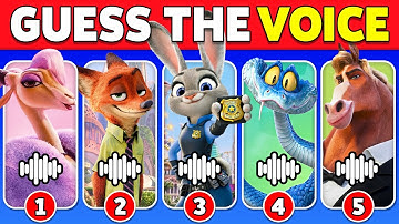 Guess the Zootopia 2 Character by Their Voice 🔊 Judy 🐰 Nick 🦊 Gary 🐍 Flash 🦥