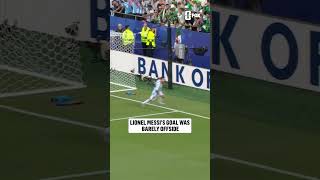 So close for Leo Messi within the first 5 minutes of the game