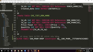 SQL 2014 - Bài 6 Tạo bảng nâng cao ( Các ràng buộc và lệnh ALTER )