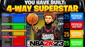 *NEW* BEST 4-WAY SUPERSTAR BUILD IN NBA 2K23!! GAME-BREAKING RARE BEST BUILD IN NBA2K23!