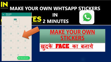 Make your own favourite Whatsapp Stickers in 2 Minutes | (HINDI).