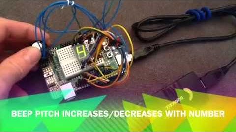 7 Segment Display with Beep - Arduino