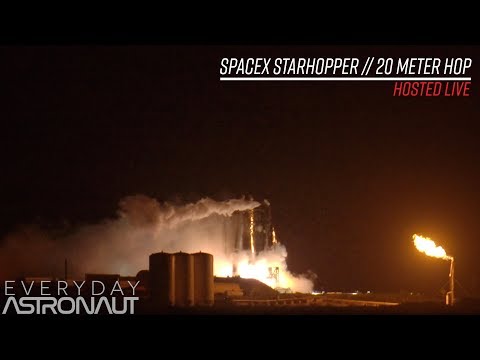 Watch SpaceX's StarHopper hop 20 meters untethered!