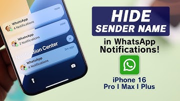 How to Hide Sender Name in WhatsApp Notification iPhone [Home or Lock Screen]