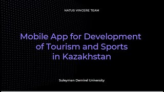 Mobile Application for Development of Tourism and Sports in Kazakhstan screenshot 3