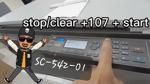 RICOH MP 2014D SC 542-01| reset