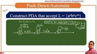 43. Example 2 of Push Down Automata in TOC in HINDI