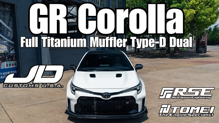 GR Corolla  Full Ti Muffler Type-D Dual　× JD Customs U.S.A. × R.S.E./TOMEIUSA ✨