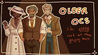 designing my old (people) ocs (speedpaint, commentary)
