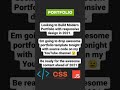 Build Modern Portfolio Template Design for 2021 | ANNOUNCEMENT |