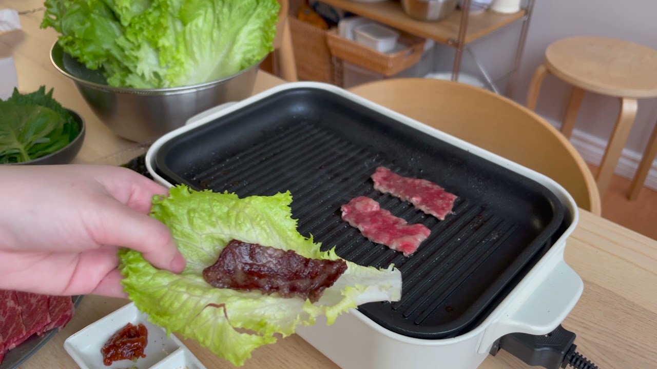 Korean BBQ With Boneless Short Ribs Bruno Hot Plate YouTube