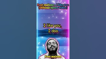 Thumbnail of Post Malone - i like you (Official relaxing lyrics video) #postmalone. #dojacat