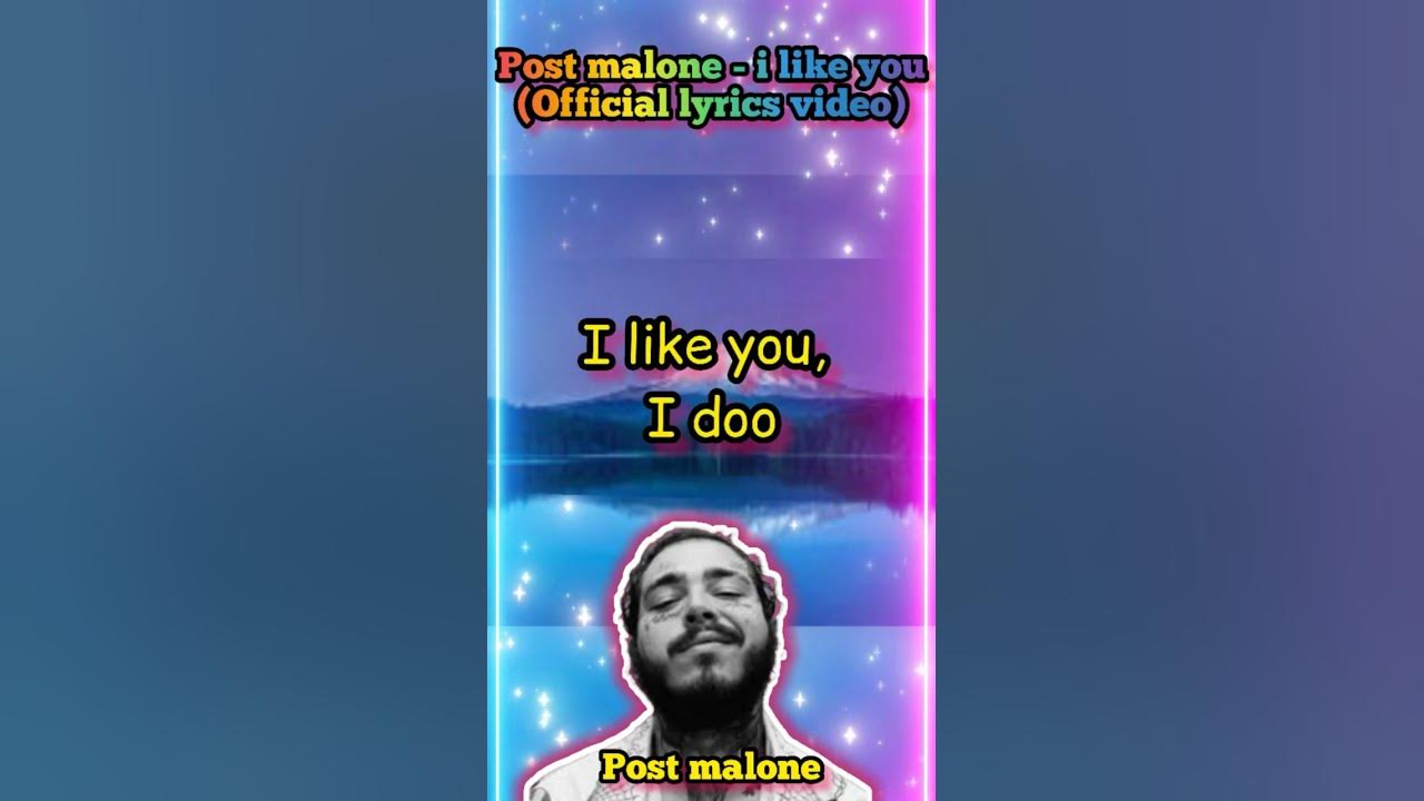 Post Malone - i like you (Official relaxing lyrics video) #postmalone. #dojacat