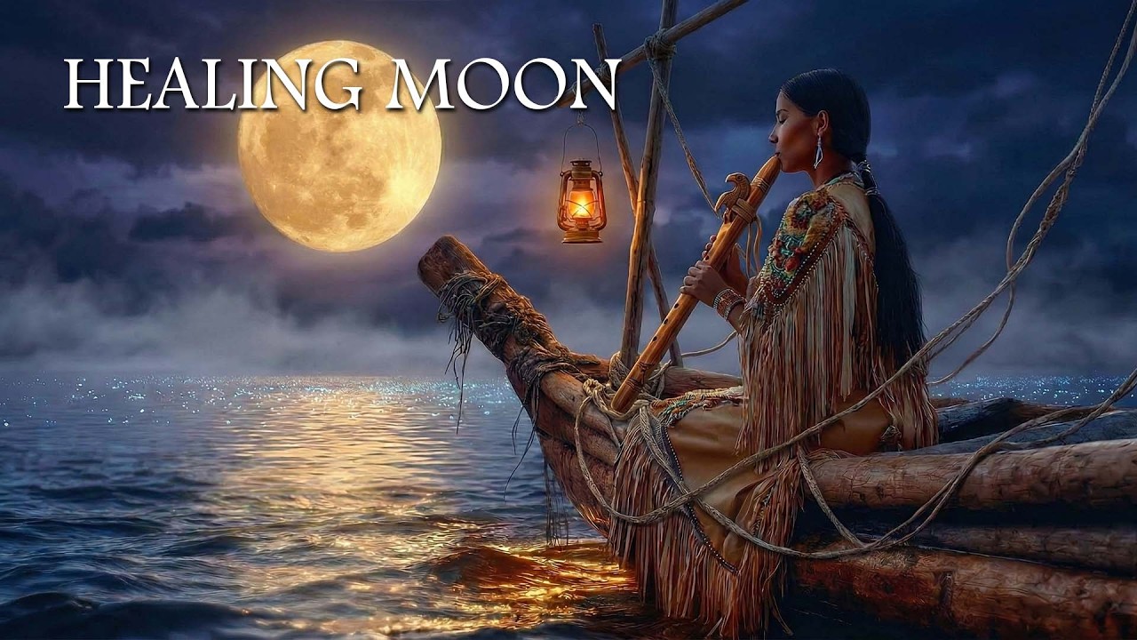 Healing Moon | Sacred Moon Voyage with Native American Flute Music for Healing & Rest