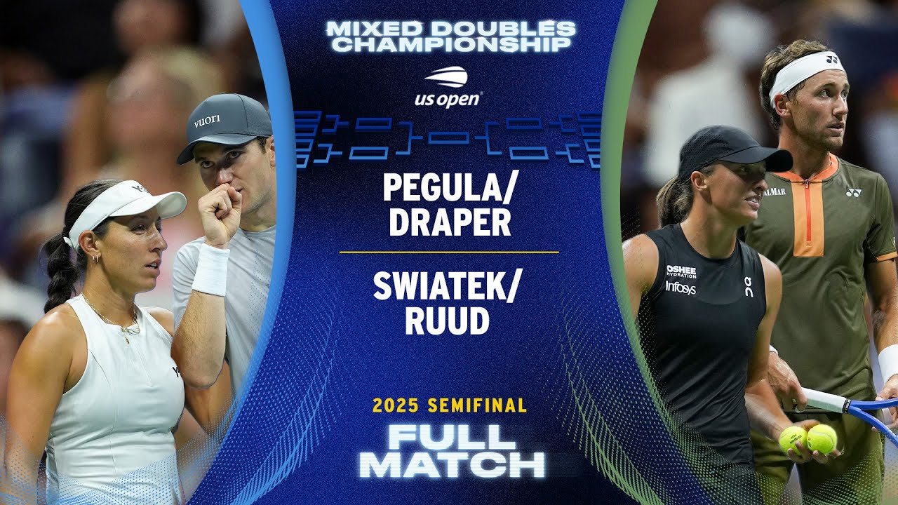 Pegula/Draper vs. Swiatek/Ruud Full Match | 2025 US Open Semifinal