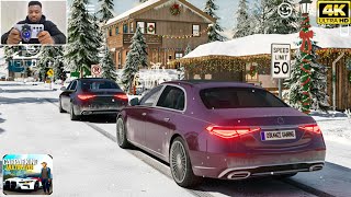 Car Parking Multiplayer - Mercedes Maybach S-Class | SNOW Convoy | 4K ULTRA  screenshot 2