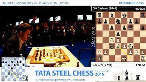 Magnus Carlsen vs Hou Yifan|| !!! Tata steel chess video