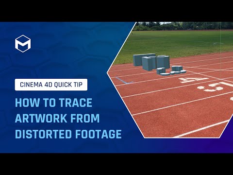 #C4DQuickTip 95: How to trace artwork from distorted footage in Cinema 4D
