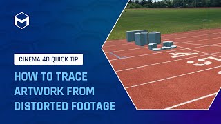 #C4DQuickTip 95: How to trace artwork from distorted footage in Cinema 4D