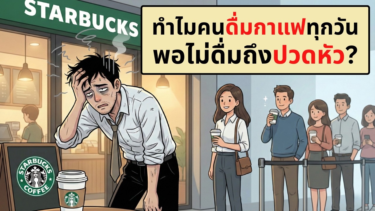 ทำไม (บางคน) ดื่มกาแฟทุกวัน พอเว้นวันเดียวถึงปวดหัว? | เรื่องไม่รู้รอบตัว