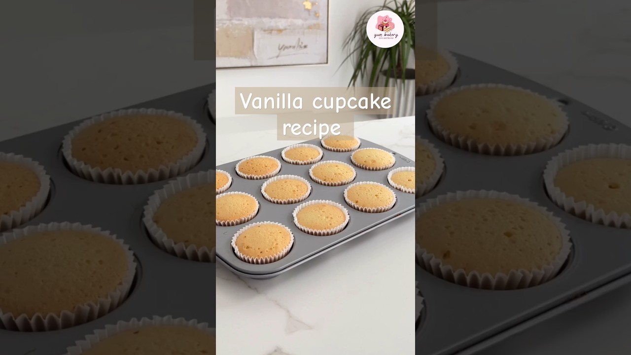 How to make perfect vanilla cupcakes recipe | Easy vanilla cupcakes recipe | moist vanilla cupcakes